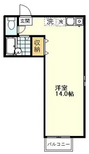 東京都小平市小川町1【アパート】の間取り