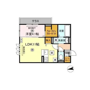 ロンターノ【1階】の間取り