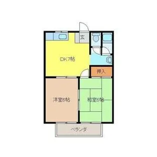 本熊荘【1階】の間取り