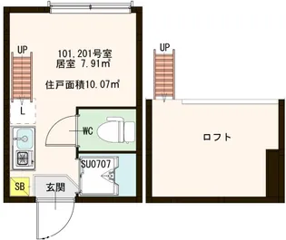 アプリシエイト本駒込【1階】の間取り