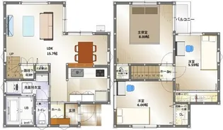広島県広島市安芸区船越1【一戸建】の間取り