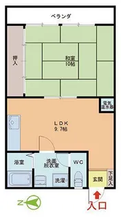 福井県大野市春日3【一戸建】の間取り