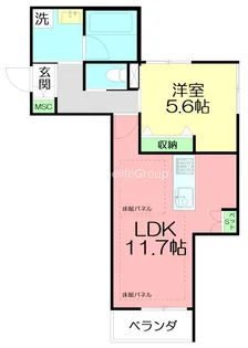 LUANA TERRACE 湘南鵠沼【2階】の間取り
