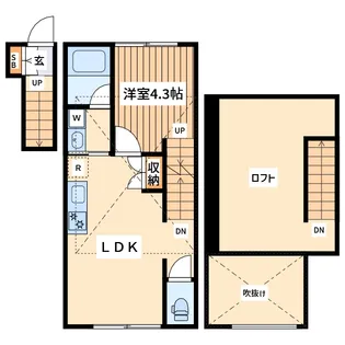 東京都町田市森野3【アパート】の間取り