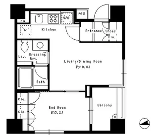 東京都港区南青山6【マンション】の間取り