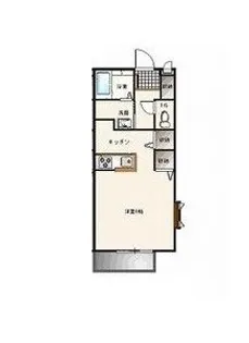 1Kの間取り画像