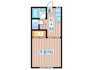 ウッディハイツ【1階】の間取り