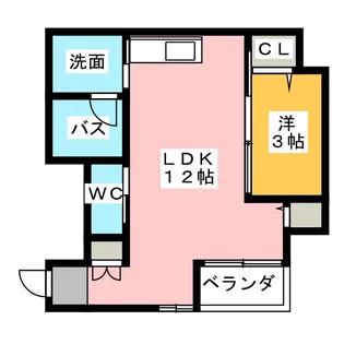 HONNMACHI BOX24【3階】の間取り