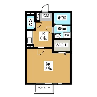 ウエストベル【1階】の間取り