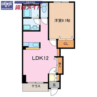 ウィンフィールドA棟【1階】の間取り