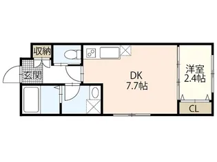 Tメゾン【1階】の間取り
