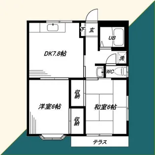 カーサプライム【1階】の間取り