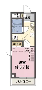 スタジオM【3階】の間取り
