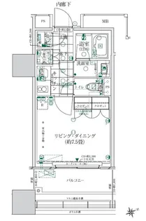 ローレルタワールネ浜松町【5階】の間取り