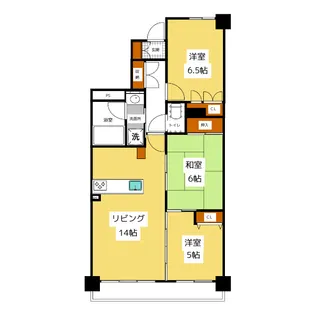 宝マンショングランスクエア名駅【11階】の間取り