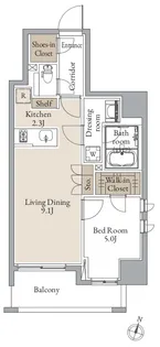 シーズンフラッツ青葉通一番町【2階】の間取り