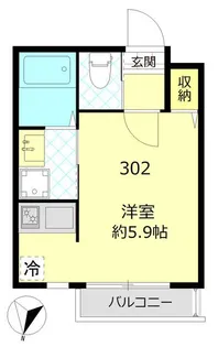東京都品川区大井2【アパート】の間取り