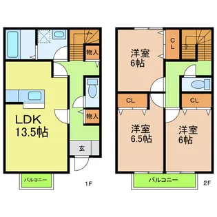 愛知県日進市藤塚5【一戸建】の間取り