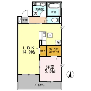 東京都練馬区中村南1【アパート】の間取り