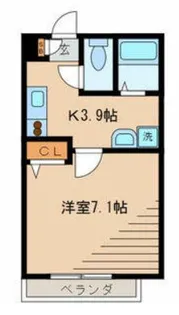 東京都中野区若宮1【アパート】の間取り