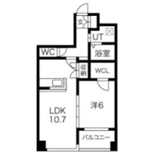 Tiffany【5階】の間取り