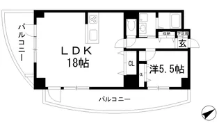 メゾンクレール【5階】の間取り