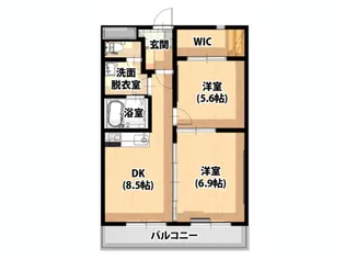 レフィナード【1階】の間取り