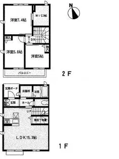 宮城県仙台市青葉区小田原7【一戸建】の間取り