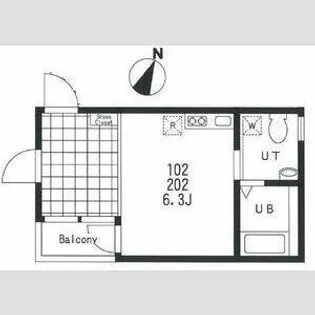 リバティ上板橋II【1階】の間取り