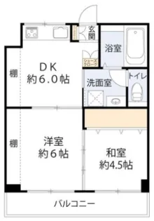 千葉マンション【4階】の間取り