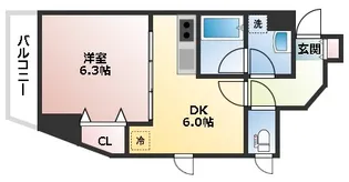 セレブ新板橋【5階】の間取り