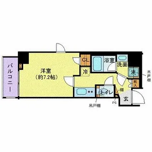 ZOOM西新宿【4階】の間取り