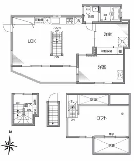 グランエッグス自由が丘W【3階】の間取り