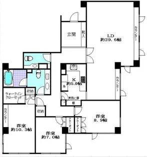 西麻布グランドヒルズ【2階】の間取り