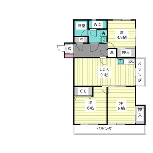 星ヶ丘レジデンス【11階】の間取り