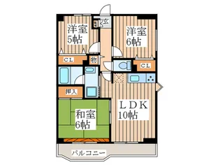 プレミ-ル富士【1階】の間取り