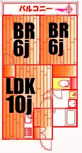 青山マンション【2階】の間取り