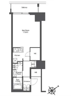 東京都港区海岸1【マンション】の間取り