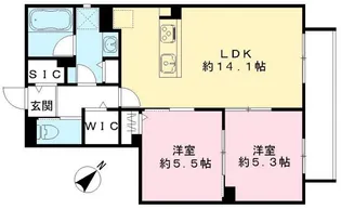 埼玉県さいたま市南区南浦和3【マンション】の間取り