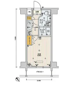 東京都豊島区西巣鴨2【マンション】の間取り