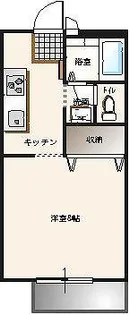 リリックハイツ駅南【1階】の間取り