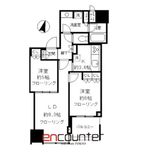 大崎ウエストシティタワーズ【7階】の間取り