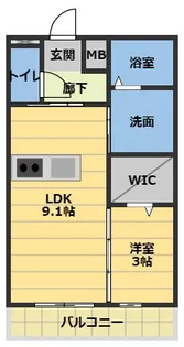 D-room Sky【3階】の間取り