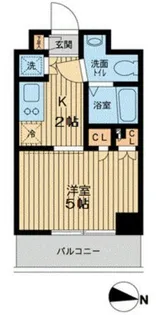 エスティメゾン武蔵小山【4階】の間取り