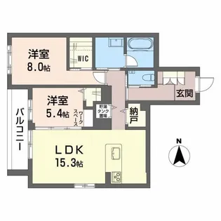 リノア泉が丘【2階】の間取り
