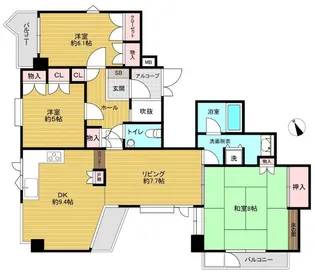 キャニオングラバード常盤台【2階】の間取り