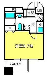 オーキッドレジデンス浦和【5階】の間取り