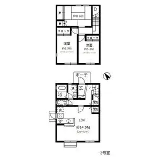 愛知県瀬戸市西山町2【一戸建】の間取り