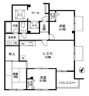 ベルメゾン【7階】の間取り