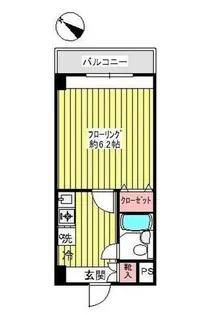 アパートメント大倉NO.1【2階】の間取り